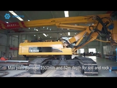 دکل حفاری چرخشی CRRC بازسازی شده بر روی موتور اصلی CAT336D با گشتاور 250 کیلو نیوتن متر نصب شده است.