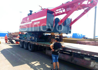 جرثقیل خزنده هیدرولیک CQUY100I جرثقیل توری بوم 100 تنی با کامینز QSL.9209/2000KW/rpm برای فروش